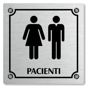 WC pacienti, 118x118mm, stříbrná, Kansas